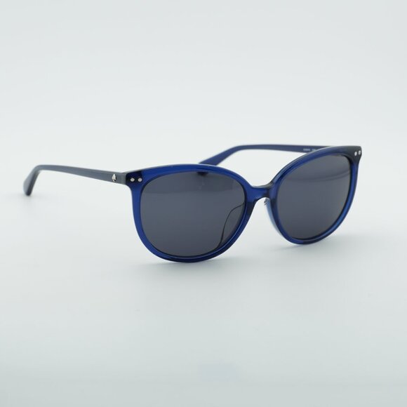 Kate Spade ALINA/F/S 0PJP IR Sunglasses Blue Cat Eye Frame, Grey Lenses main image 7